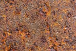 Close up image of rusty metal structure, corrosion