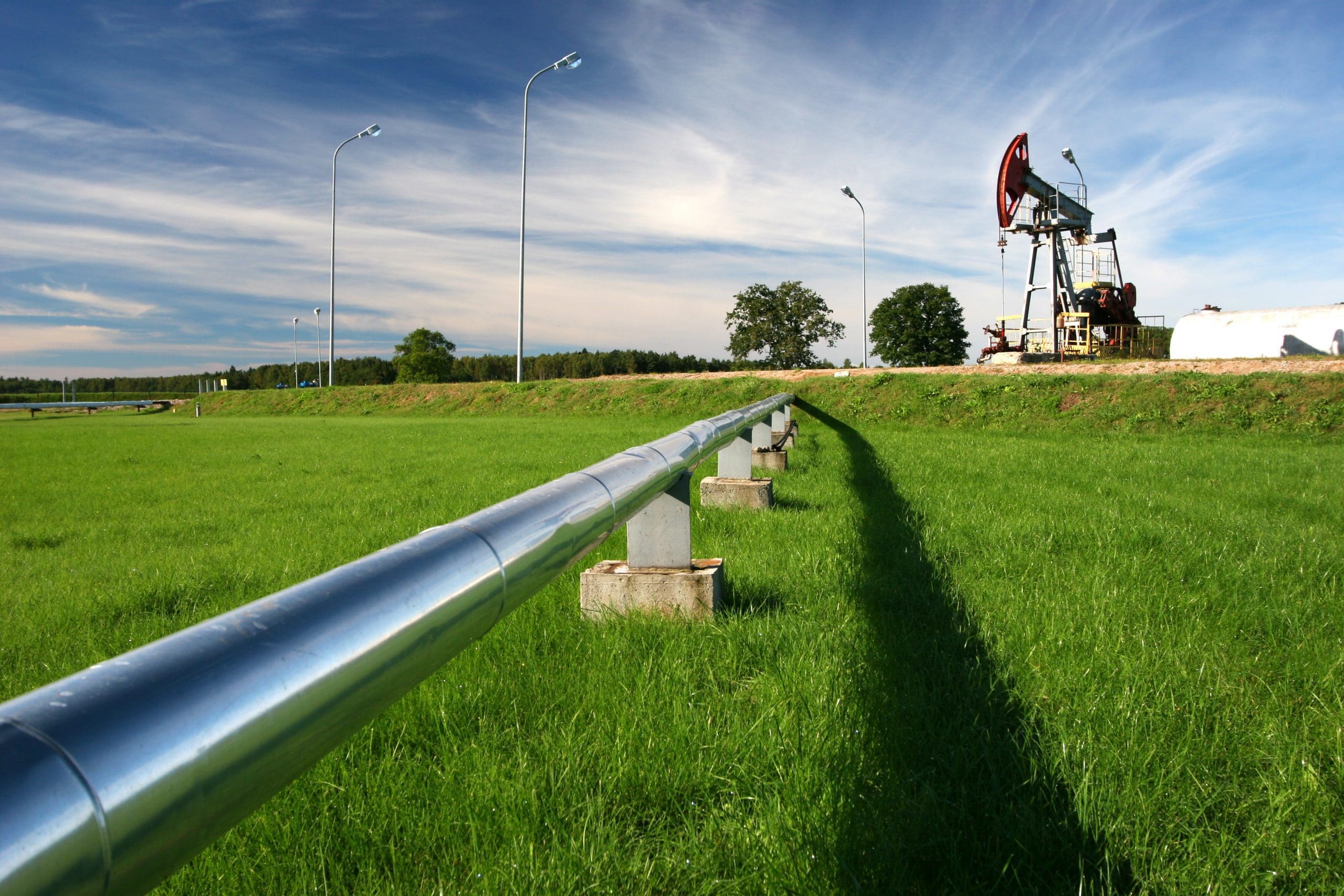 Oil Pipeline Green Field