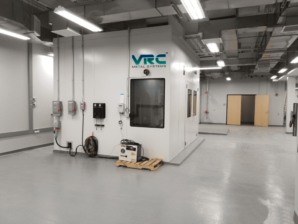 ColdSpray Acoustical Booth can be included with on-site installation of VRC systems