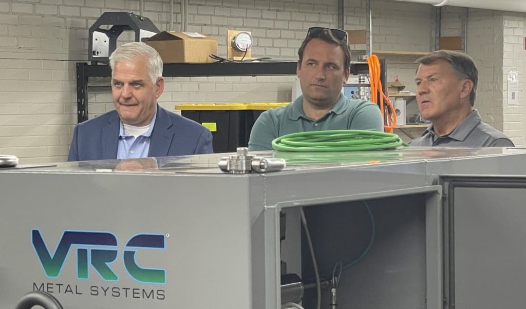 Senator Mike Rounds touring VRC Metal Systems